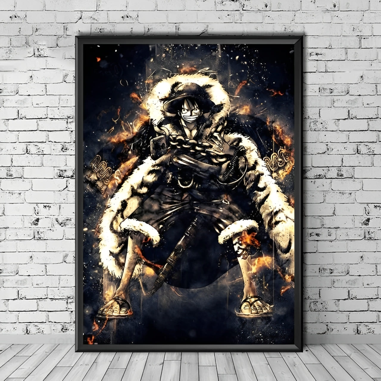 tableau toile one piece sparks monkey luffy 1