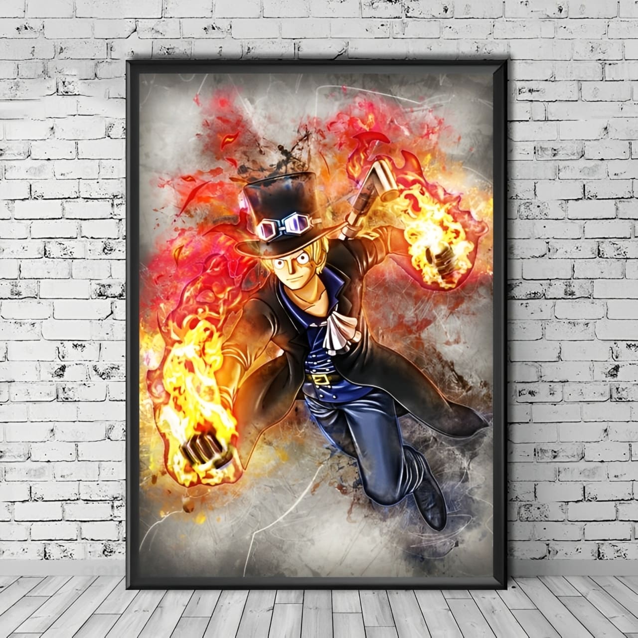 tableau toile one piece sparks sabo 1