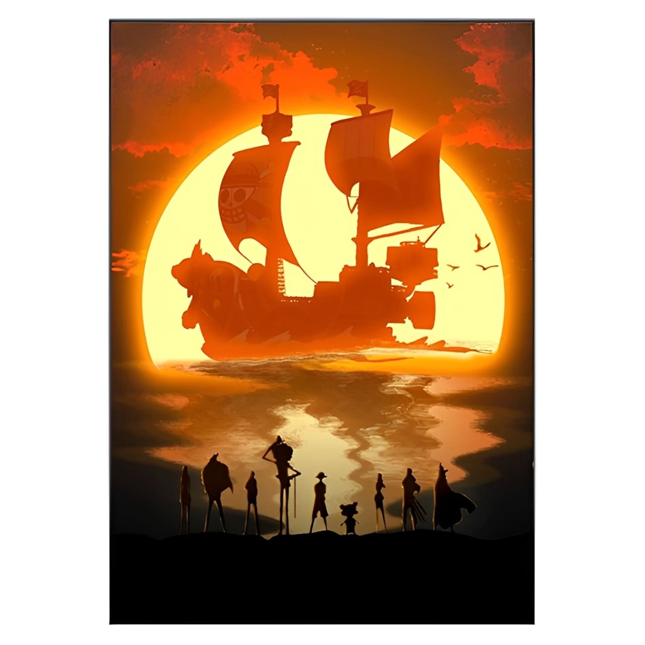 tableau toile one piece thousand sunny ship 3