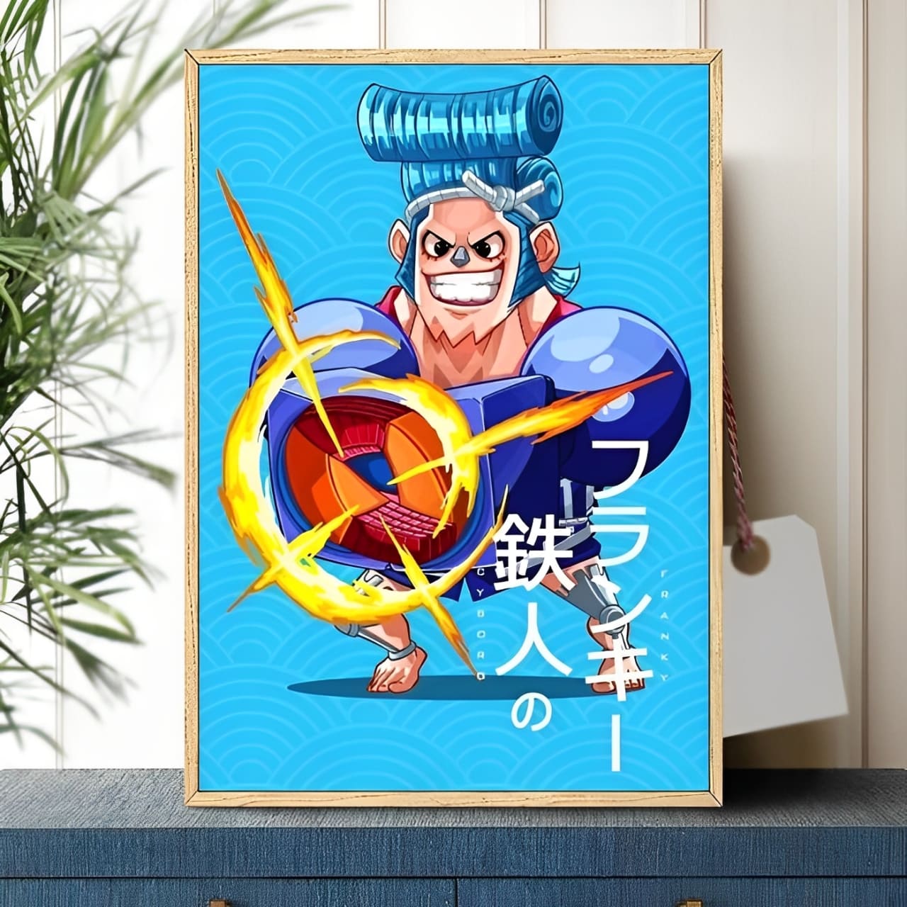 tableau toile one piece franky tiny wano 1