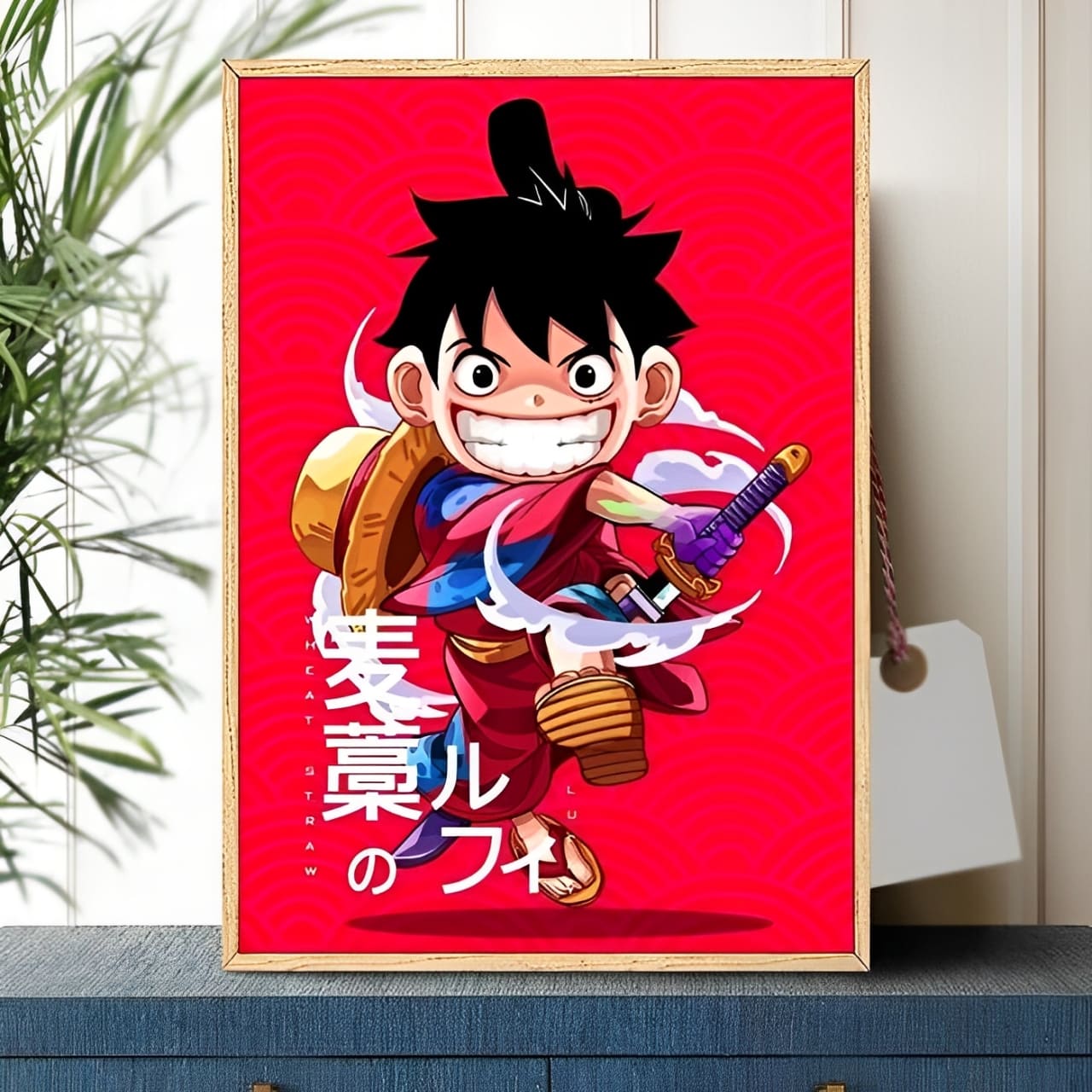 tableau toile one piece monkey luffy tiny wano 1