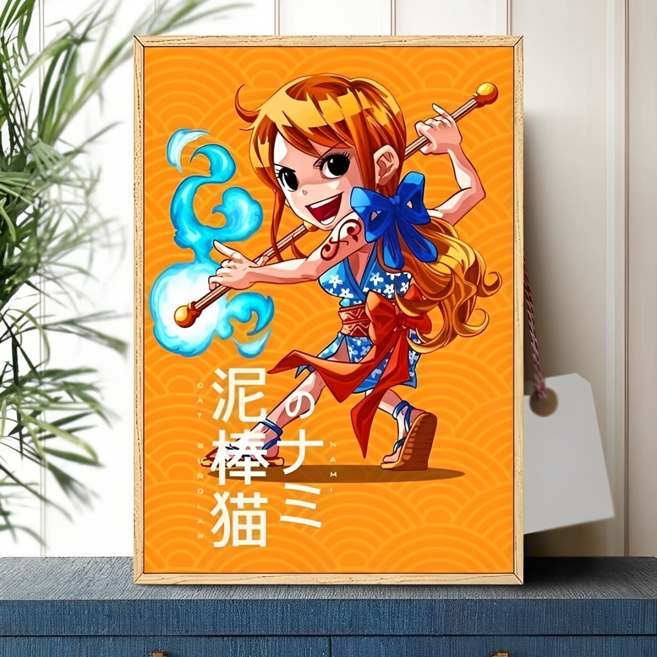 tableau toile one piece nami tiny wano 1