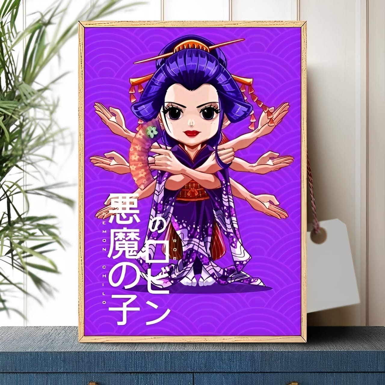 tableau toile one piece robin tiny wano 1