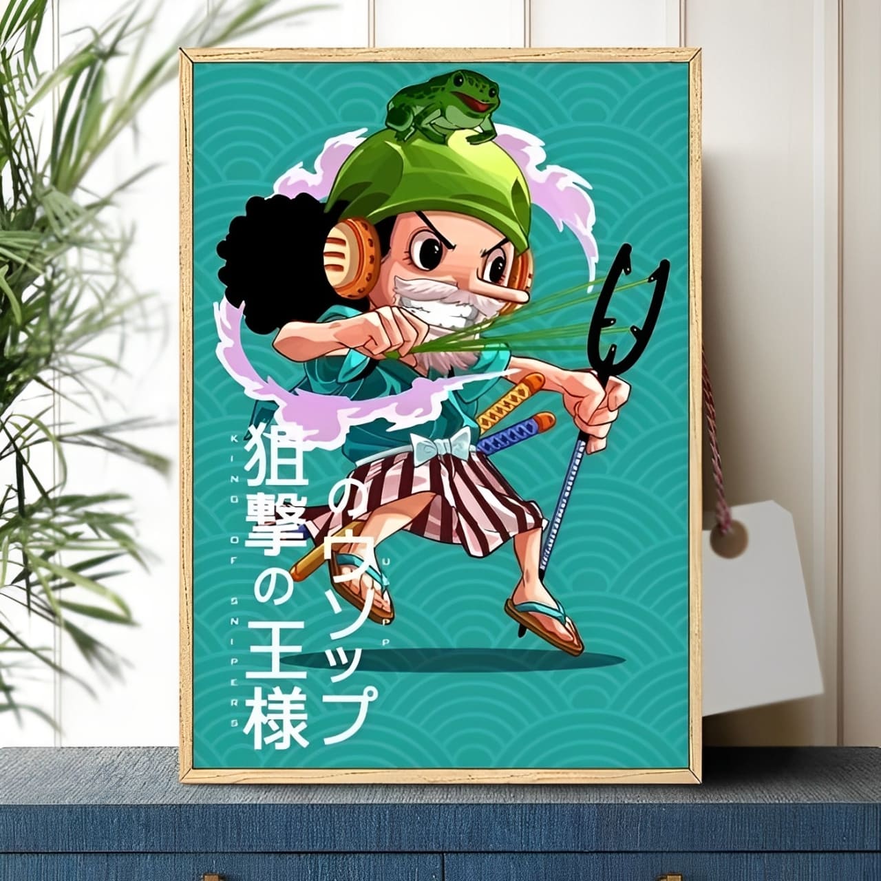 tableau toile one piece usopp tiny wano 1