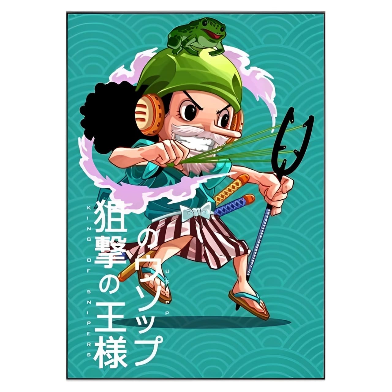 tableau toile one piece usopp tiny wano 3