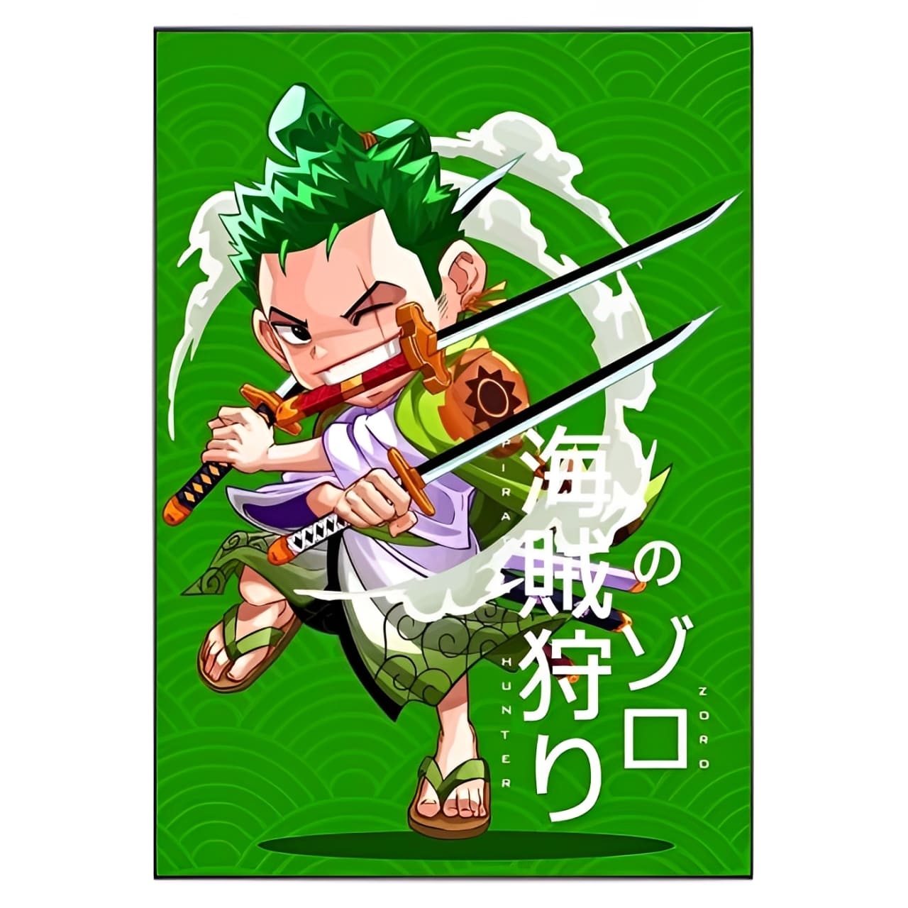 tableau toile one piece roronoa zoro tiny wano 2