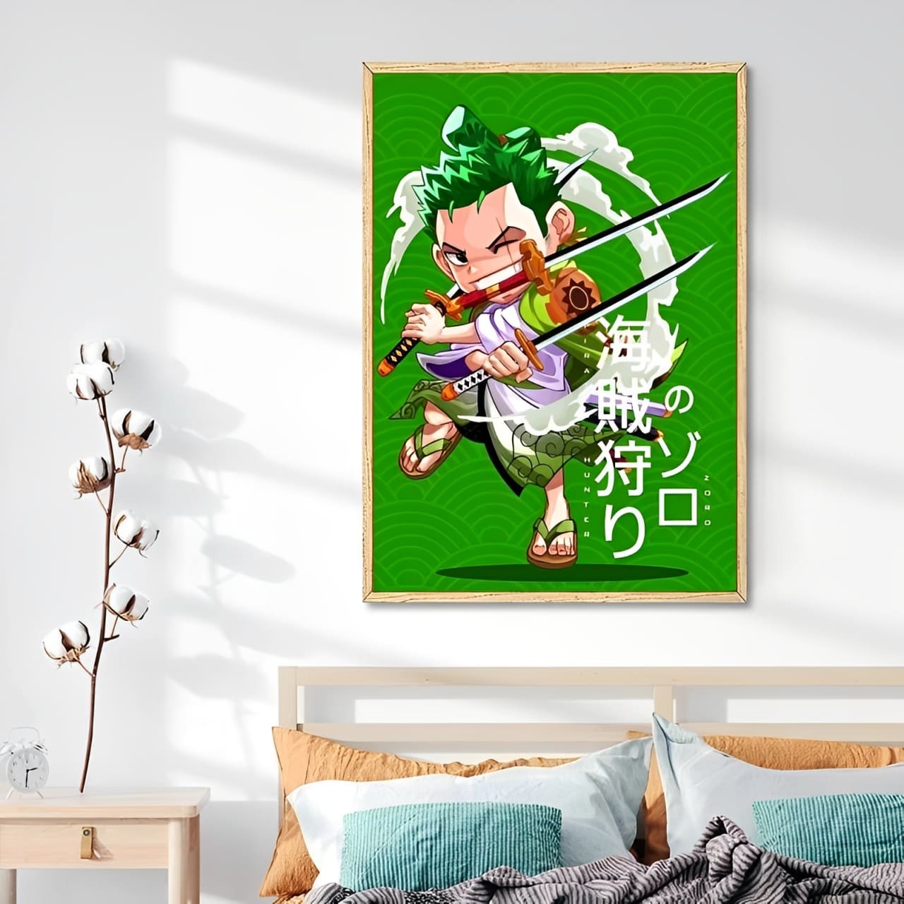 tableau toile one piece roronoa zoro tiny wano 3