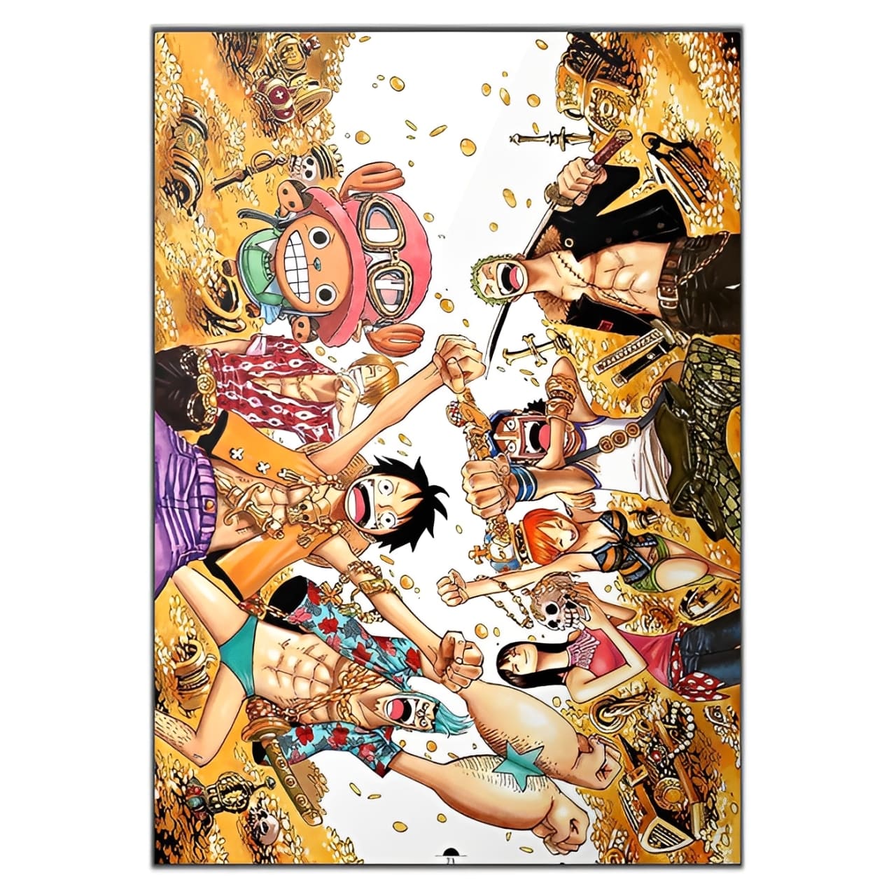 tableau toile one piece mugiwara treasure 3