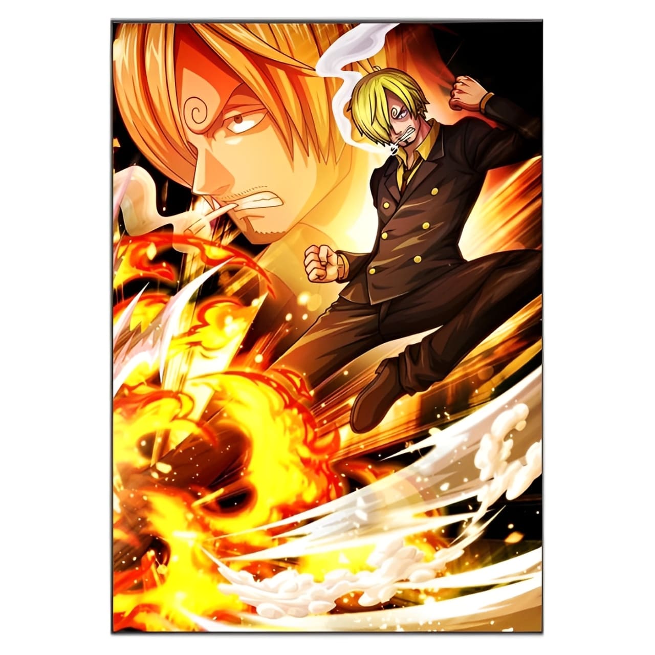 tableau toile one piece vinsmoke sanji 3