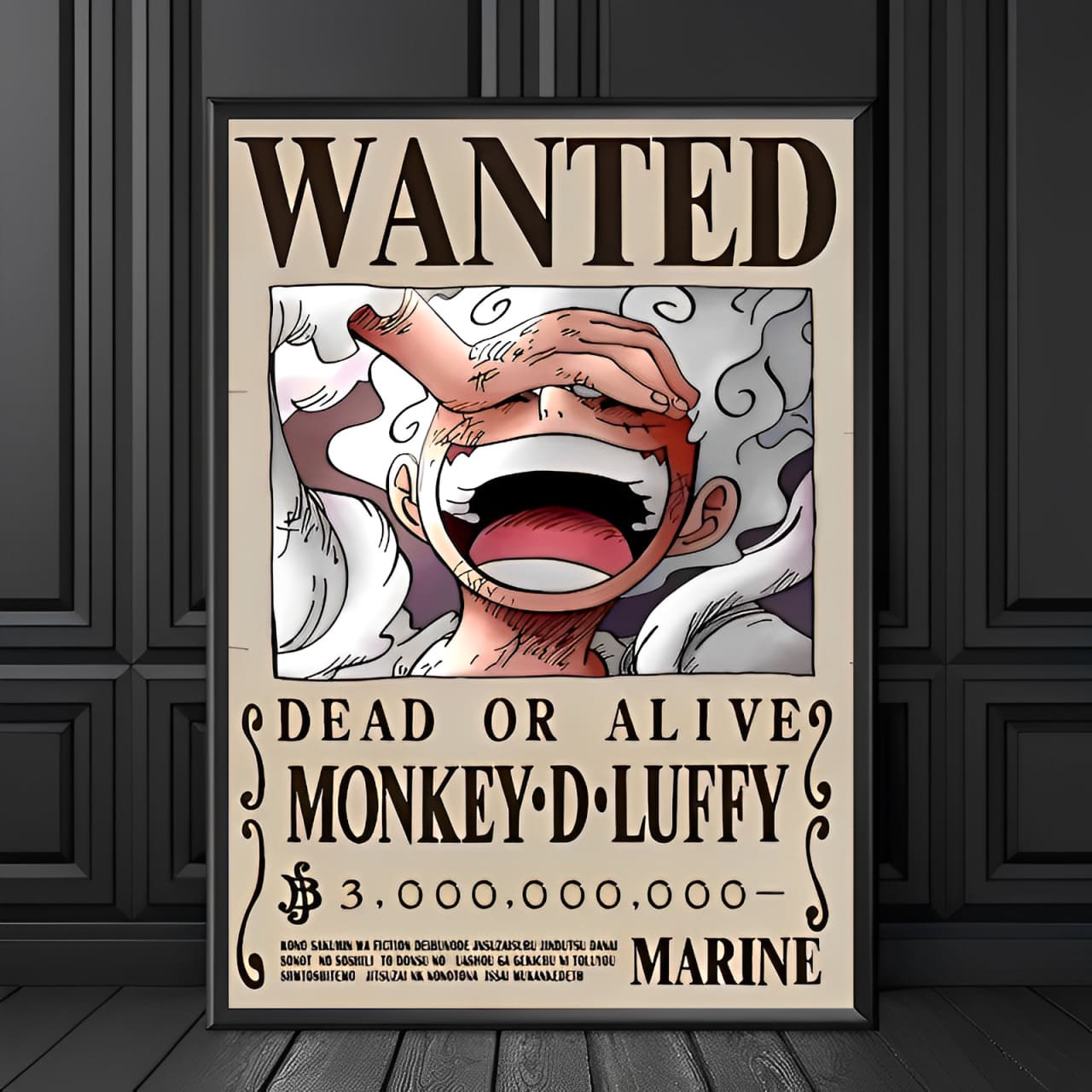 tableau one piece wanted monkey luffy 1
