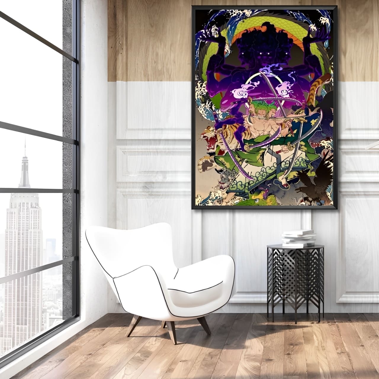 tableau toile one piece zoro ashura 2