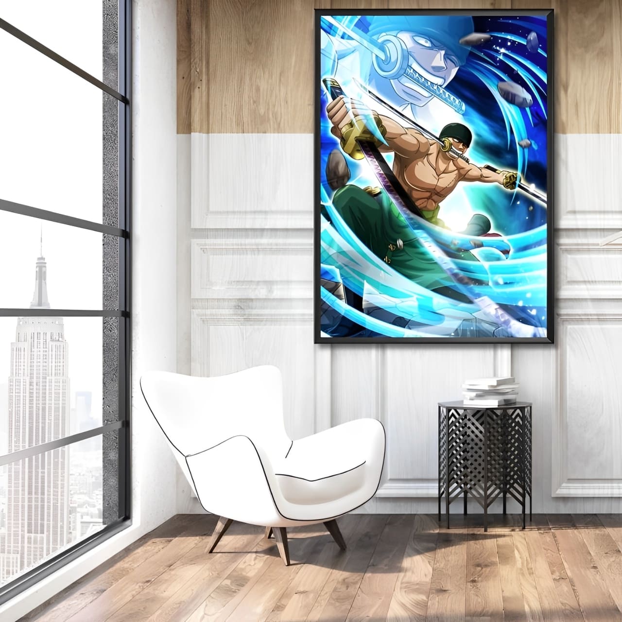 tableau toile one piece roronoa zoro calibre 2