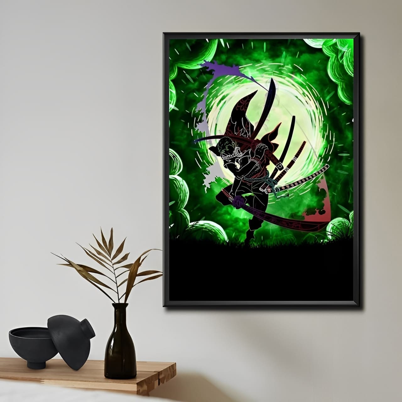tableau toile one piece roronoa zoro cloud 2