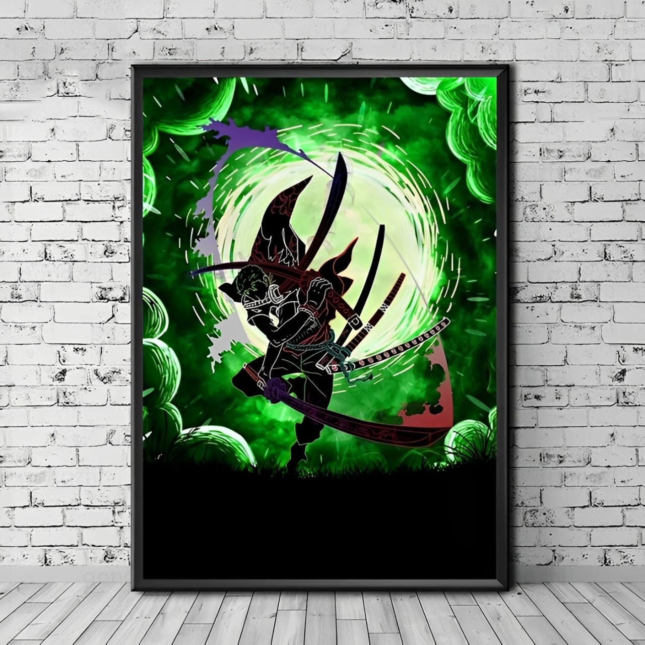 tableau toile one piece roronoa zoro cloud 1
