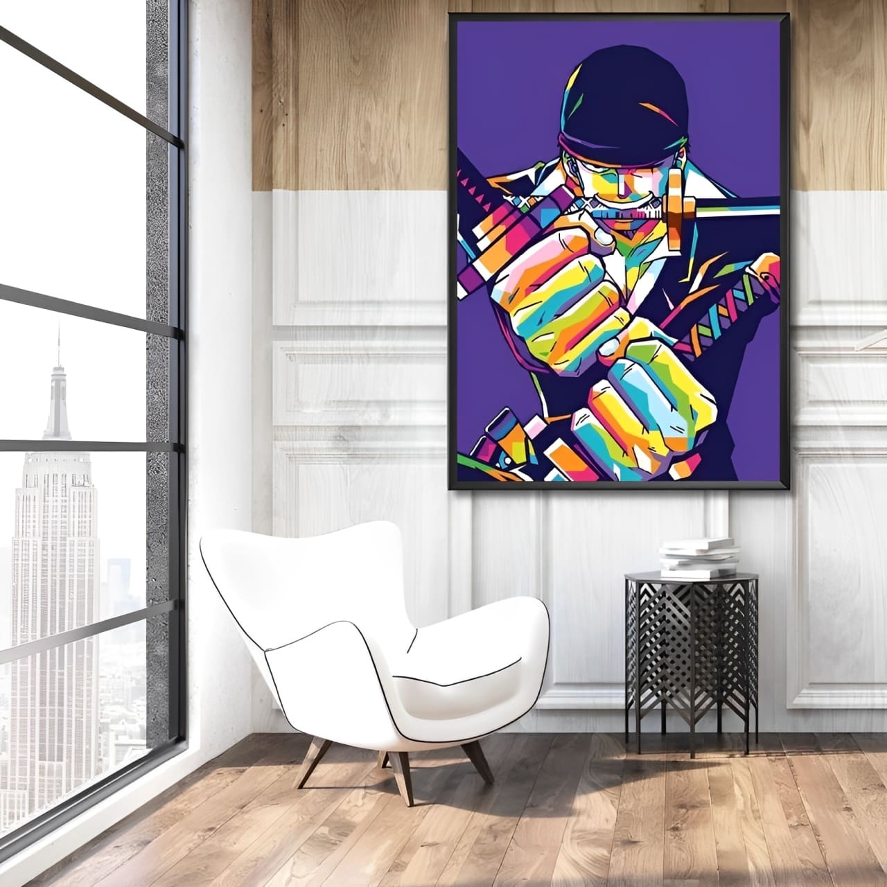 tableau toile one piece roronoa zoro color 2