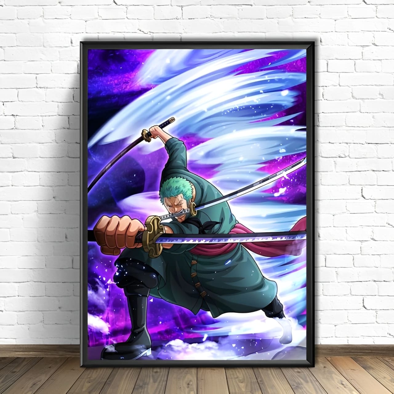 tableau toile one piece roronoa zoro tornado 1