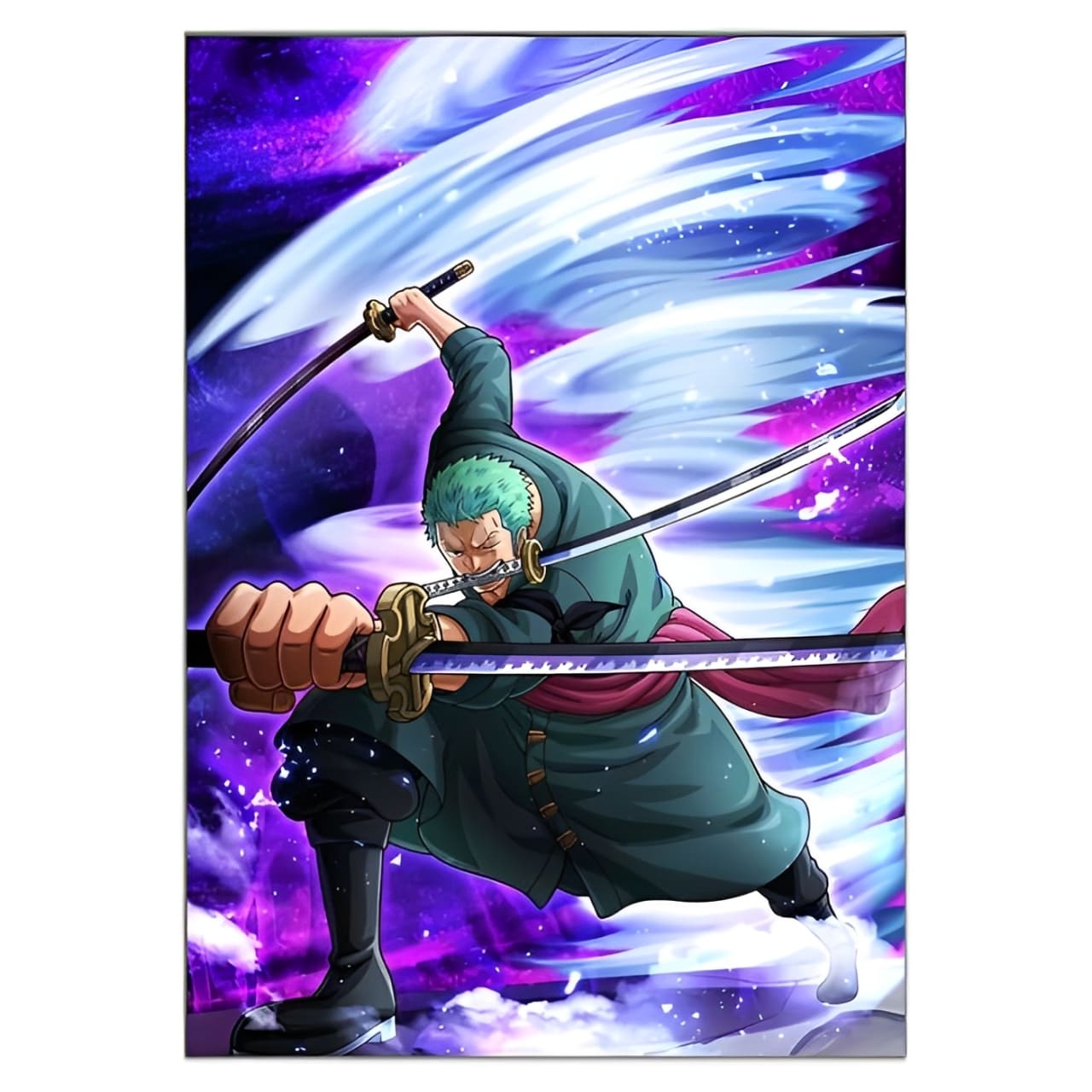 tableau toile one piece roronoa zoro tornado 3