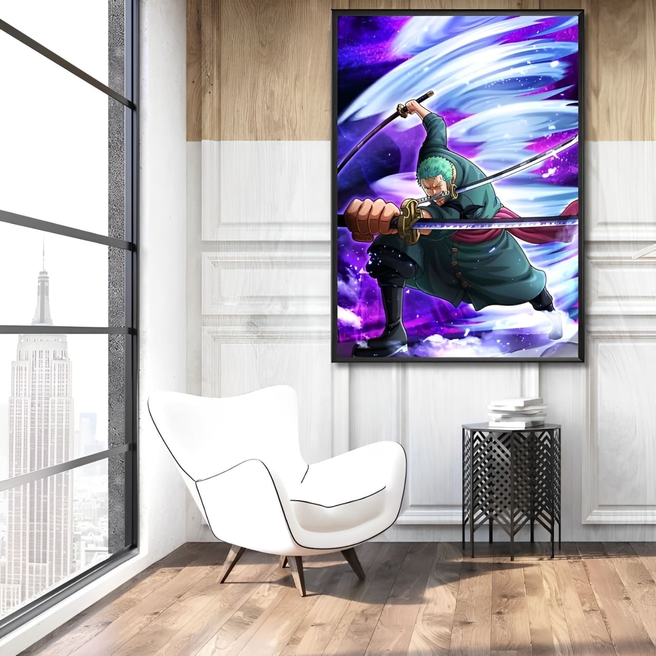 tableau toile one piece roronoa zoro tornado 2