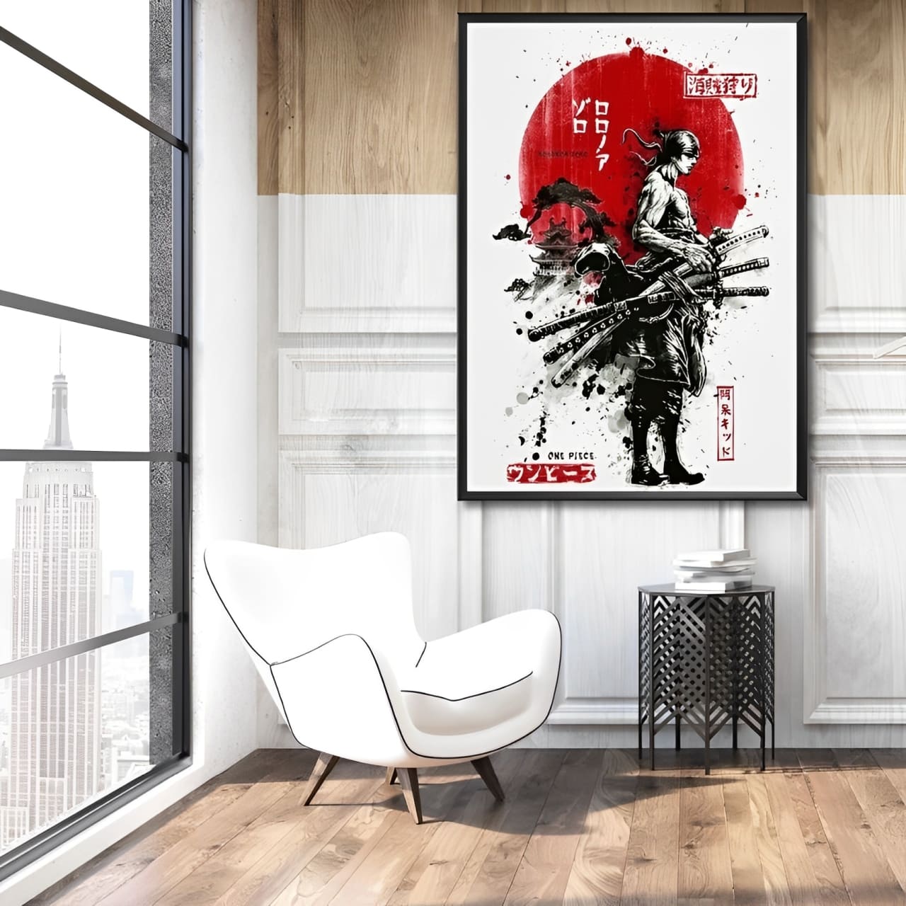 tableau toile one piece roronoa zoro wa 2