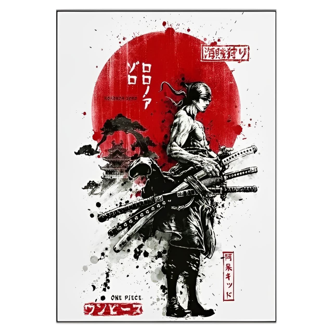 tableau toile one piece roronoa zoro wa 3