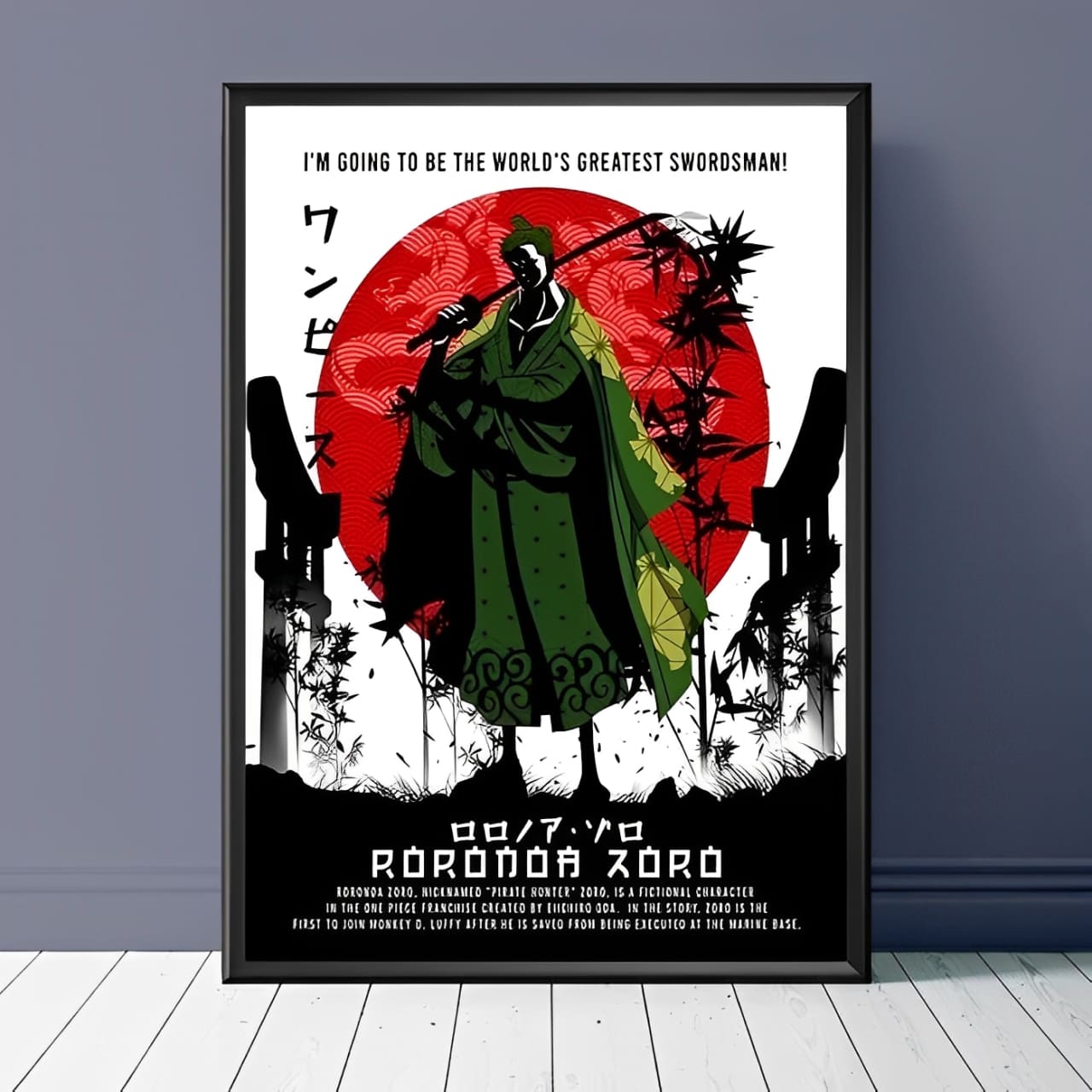 tableau toile one piece zorojuro wano 1