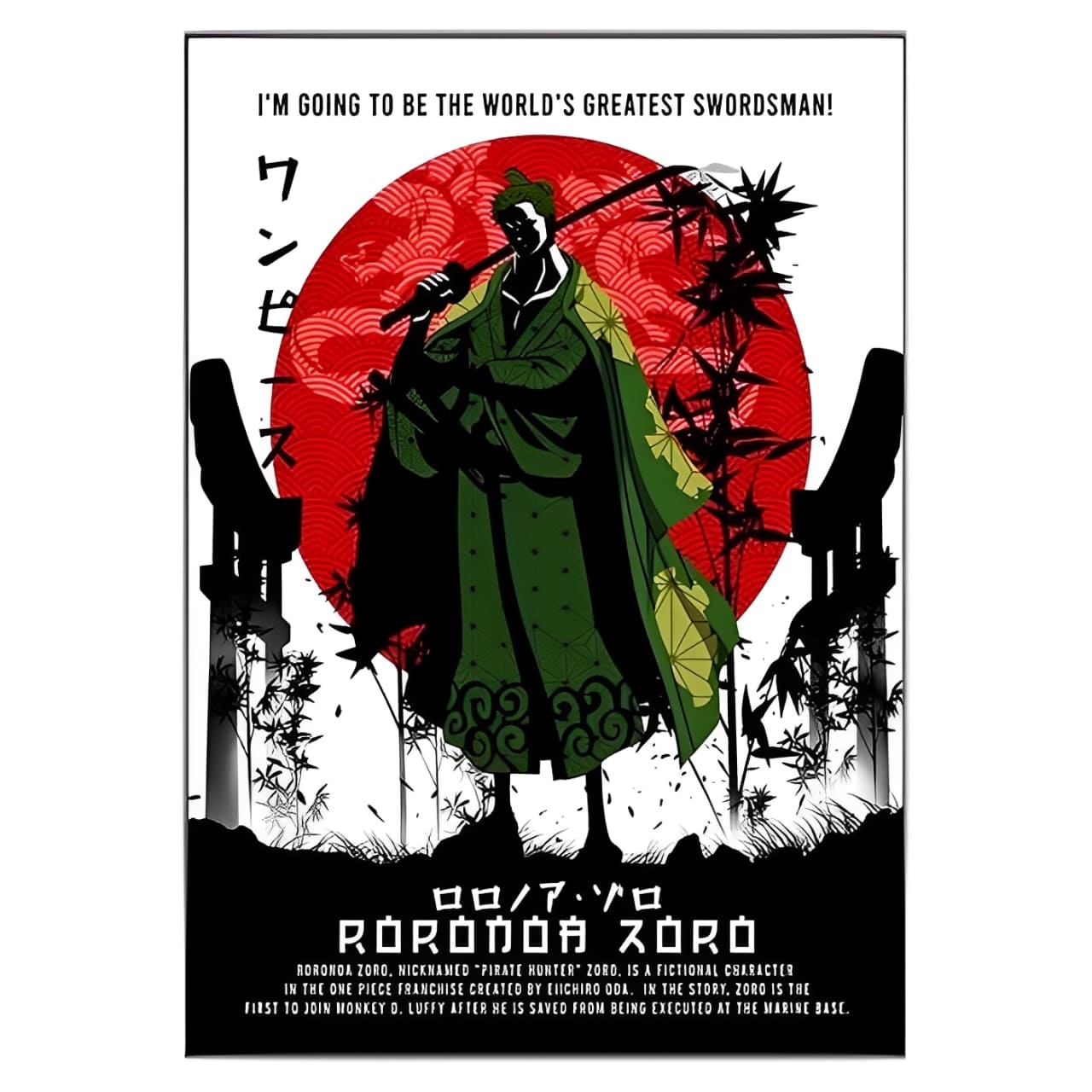 tableau toile one piece zorojuro wano 3