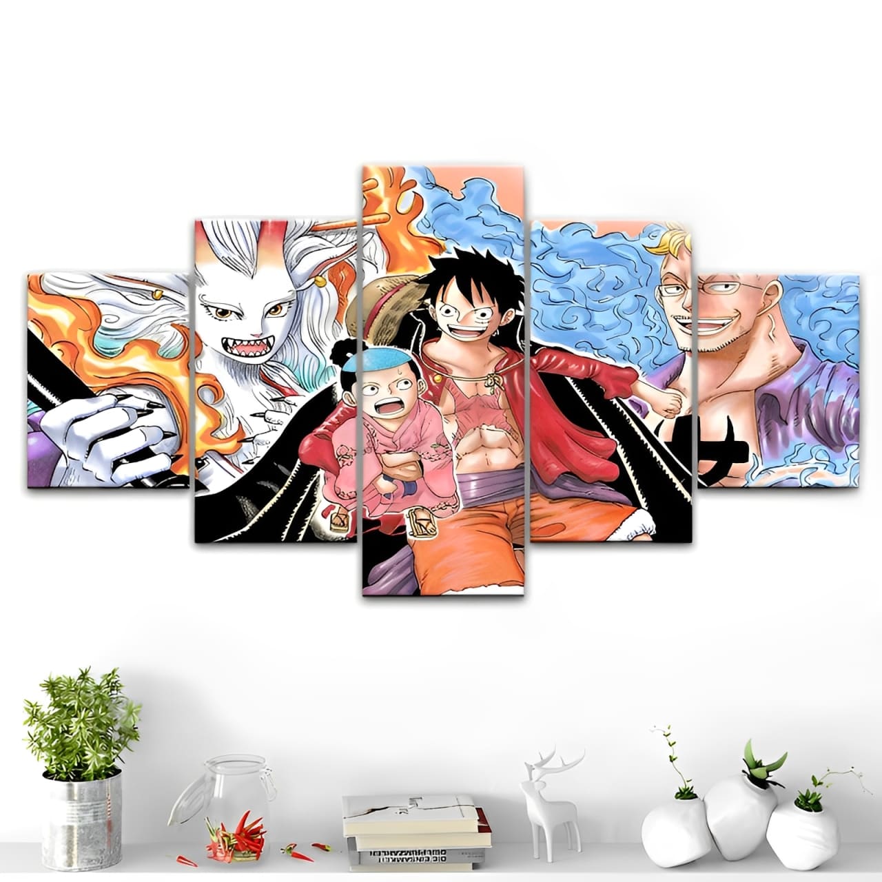 tableau one piece luffy yamato marco 2