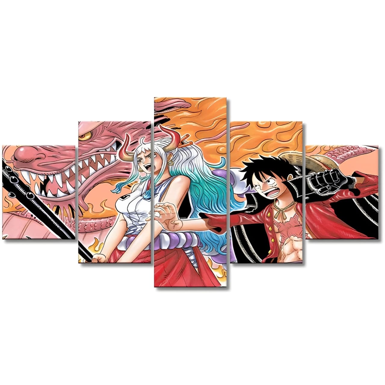 tableau one piece luffy yamato momonosuke 3
