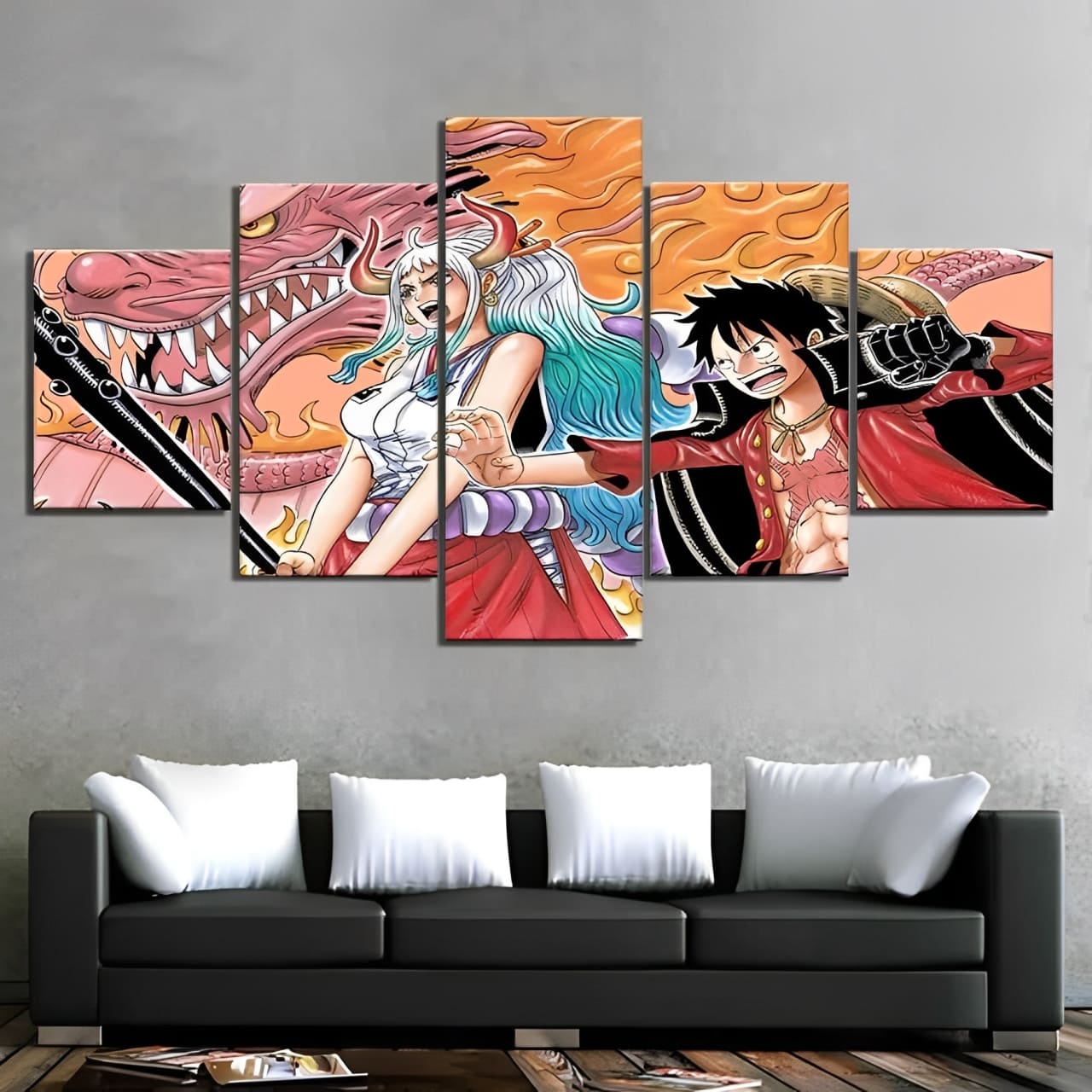 tableau one piece luffy yamato momonosuke 1