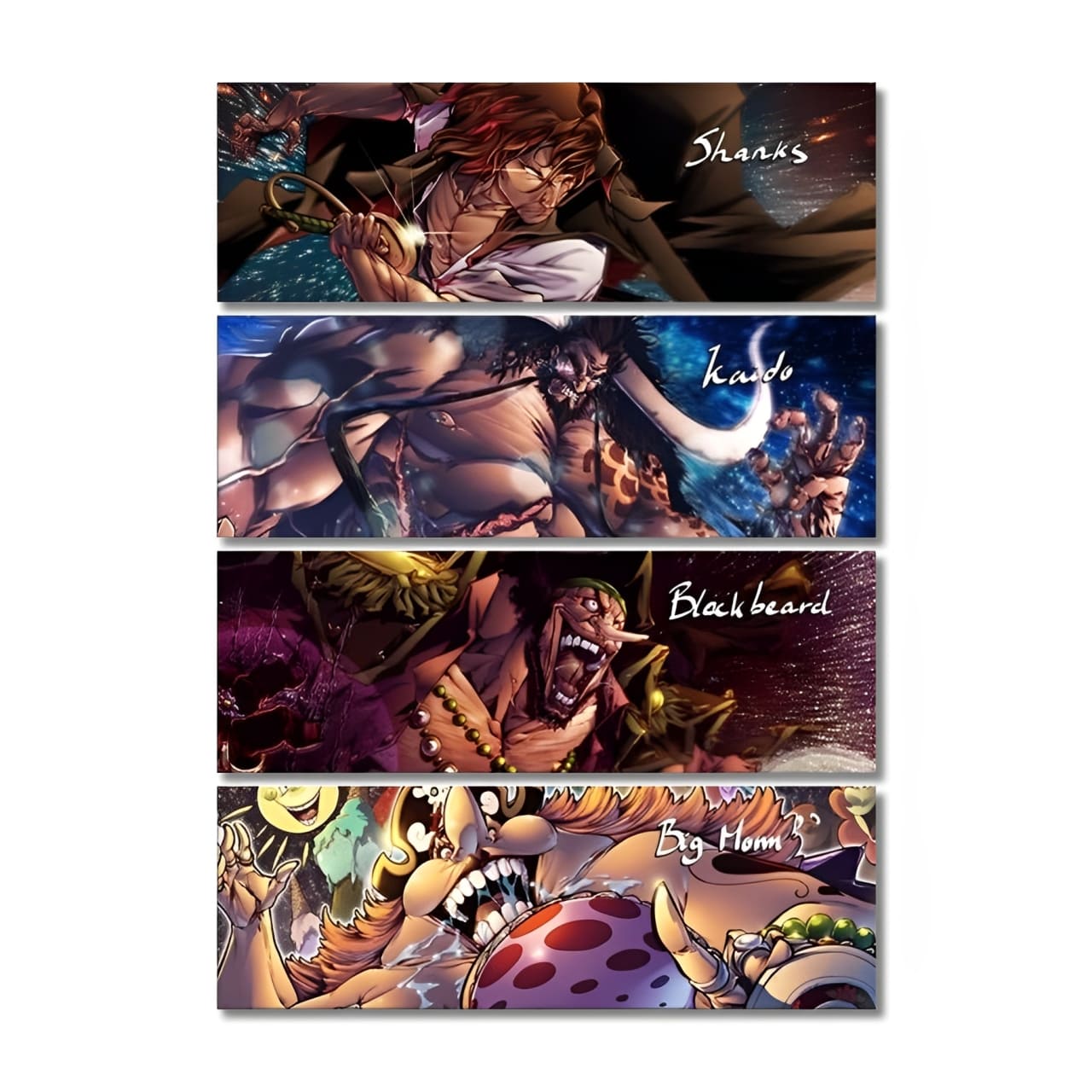 tableau toile one piece 4 parties quatre empereurs 3