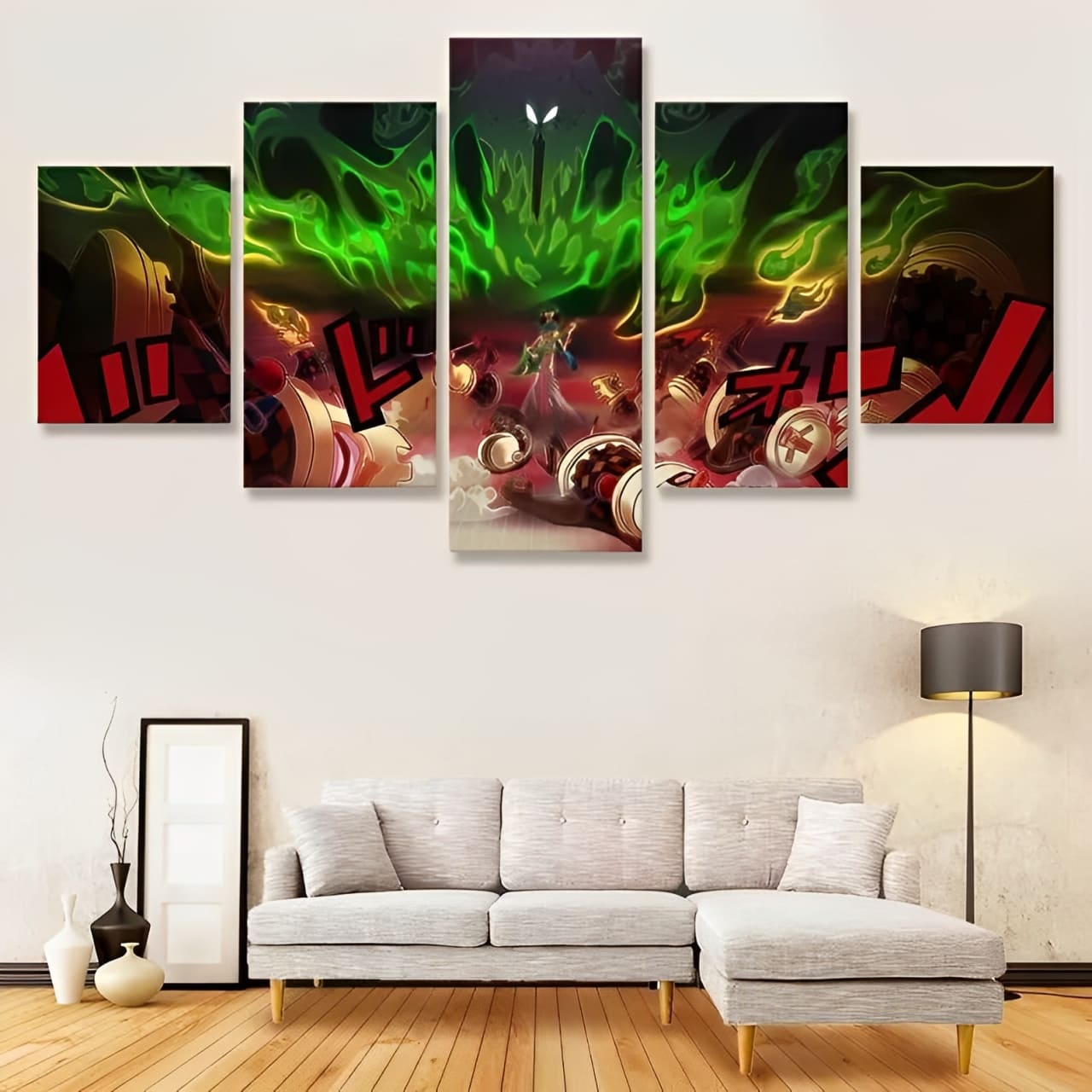 tableau toile one piece 5 parties brook soulking 1