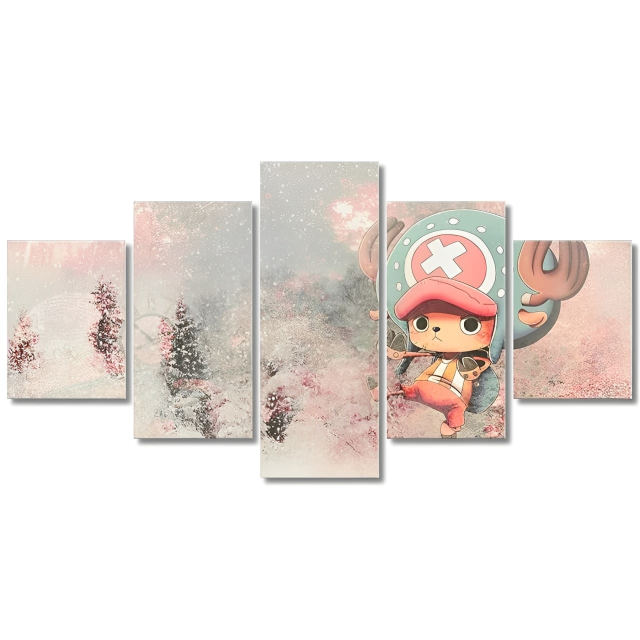 tableau toile one piece 5 parties tony chopper 3