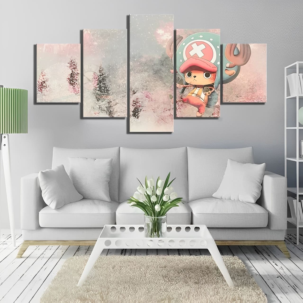tableau toile one piece 5 parties tony chopper 2