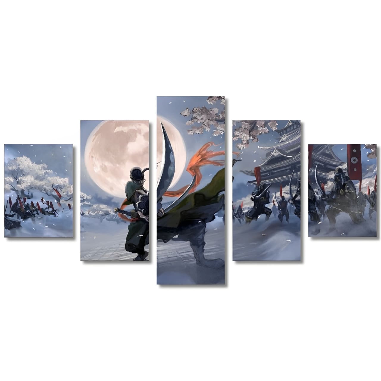tableau toile one piece 5 parties roronoa zoro japon 3