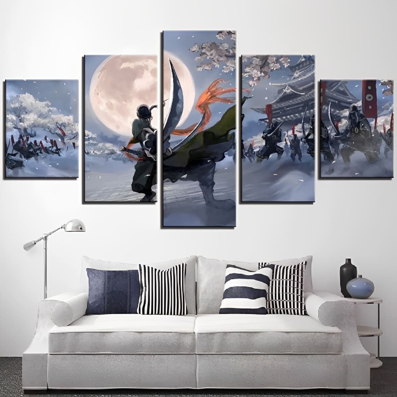 tableau toile one piece 5 parties roronoa zoro japon 2