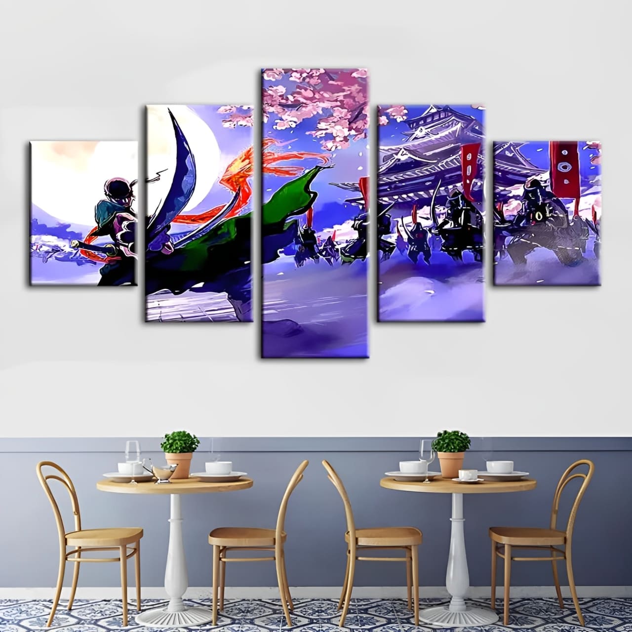tableau toile one piece 5 parties roronoa zoro japon 2