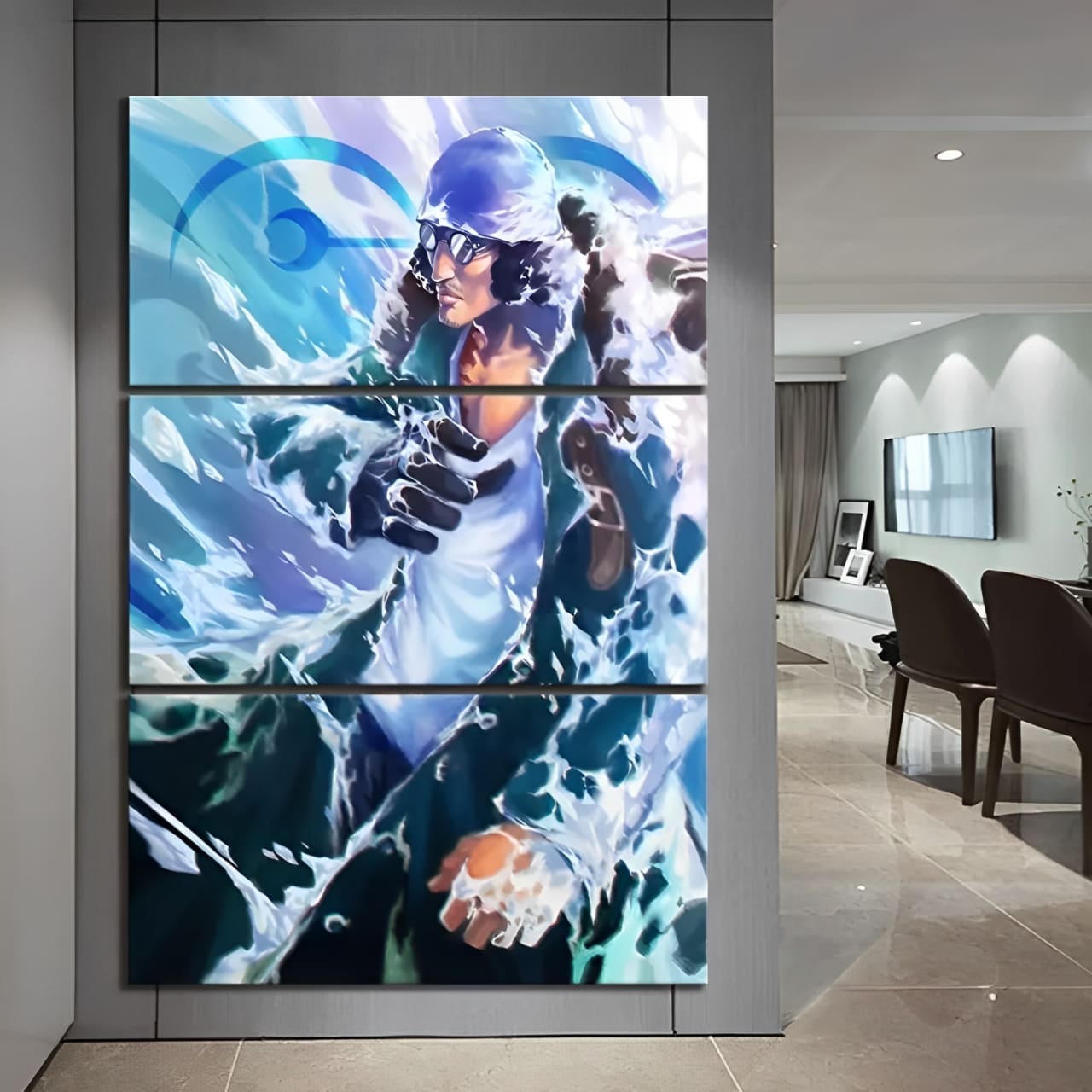 tableau toile one piece 3 parties aokiji 2