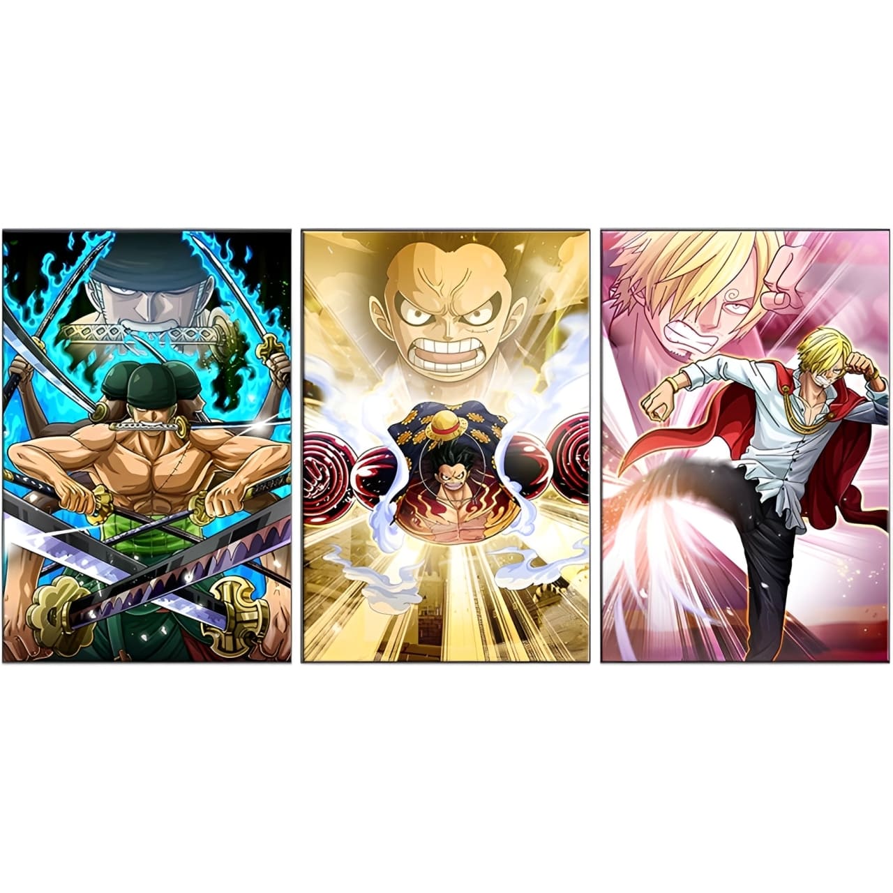 tableau toile one piece 3 parties monster trio 3