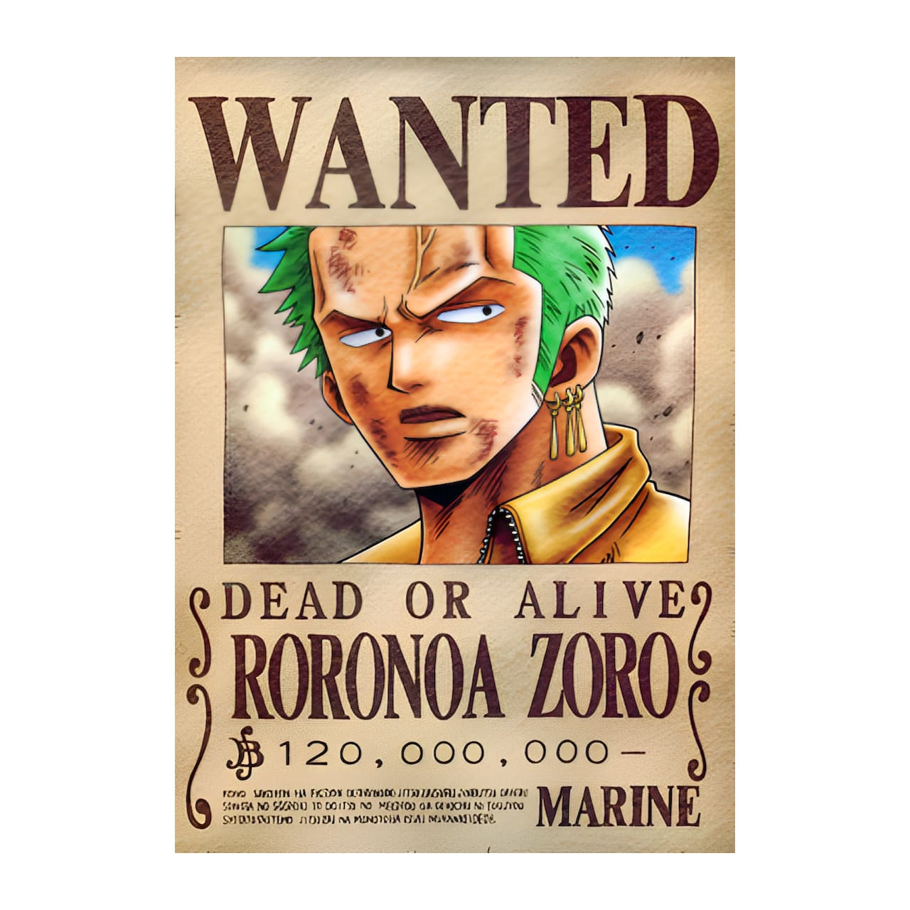 avis recherche one piece zoro enies lobby