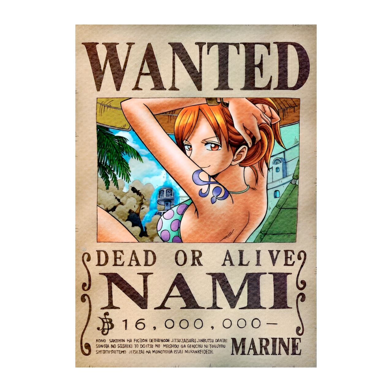 avis recherche one piece nami enies lobby