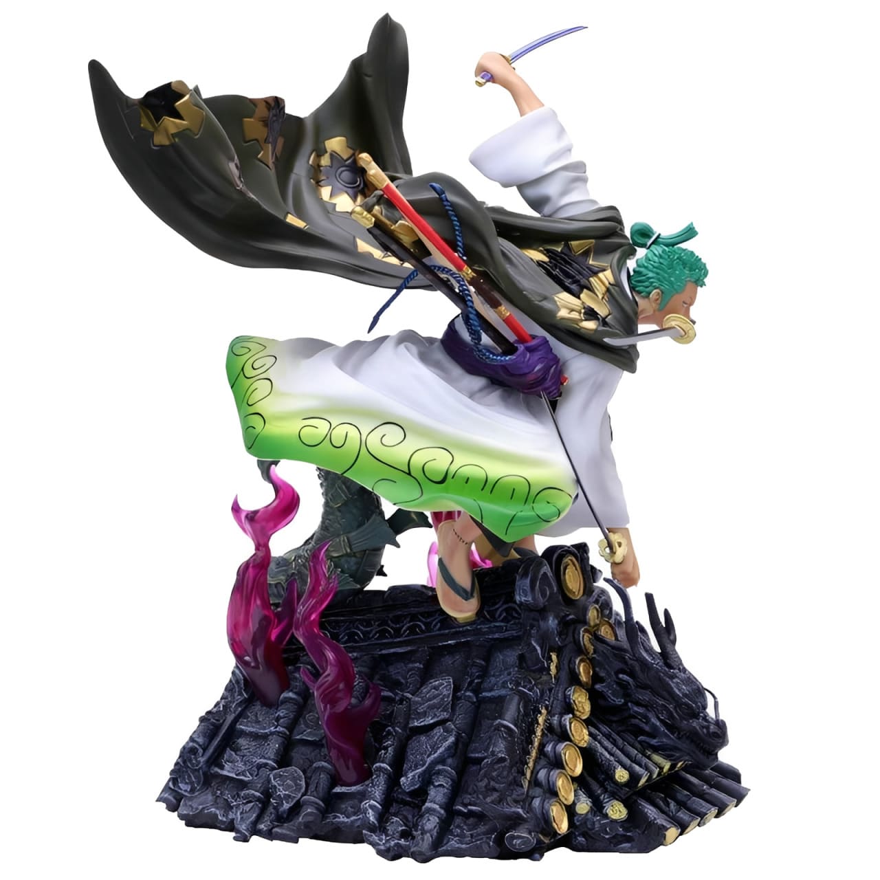 figurine one piece rornoa zoro wano kuni haki sabre cape 1