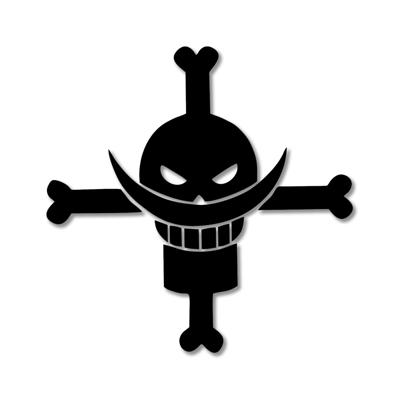 autocollant-one-piece-barbe-blanche-noir