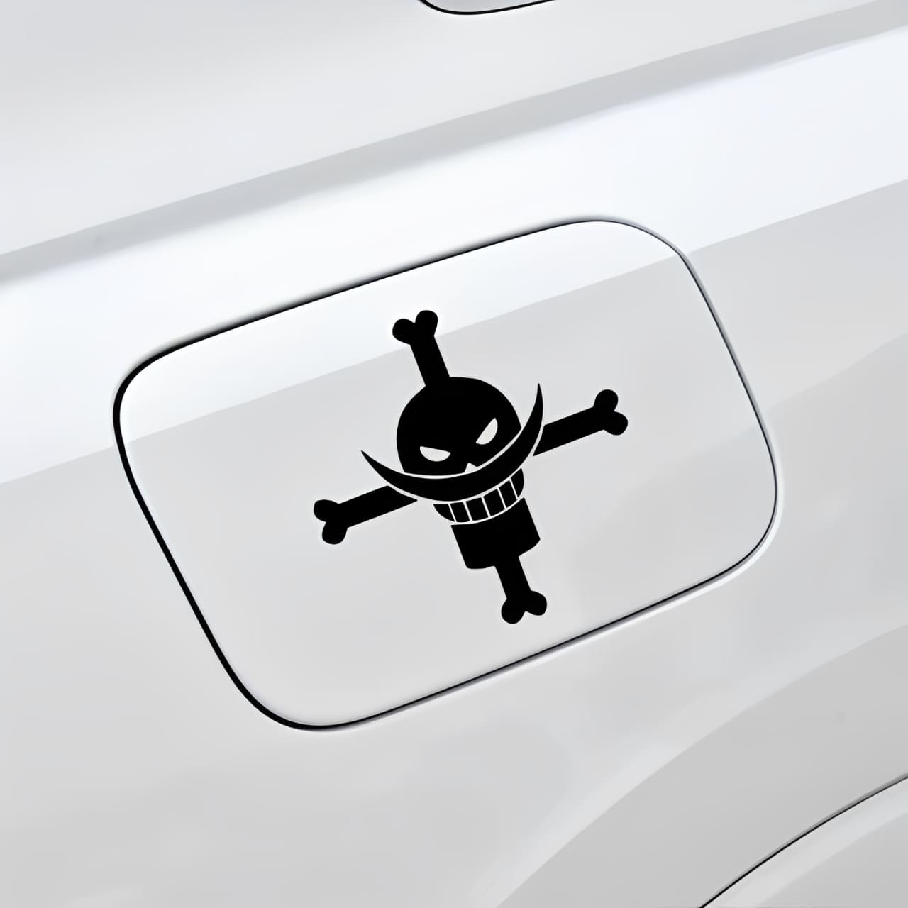 sticker-one-piece-barbe-blanche-voiture-black