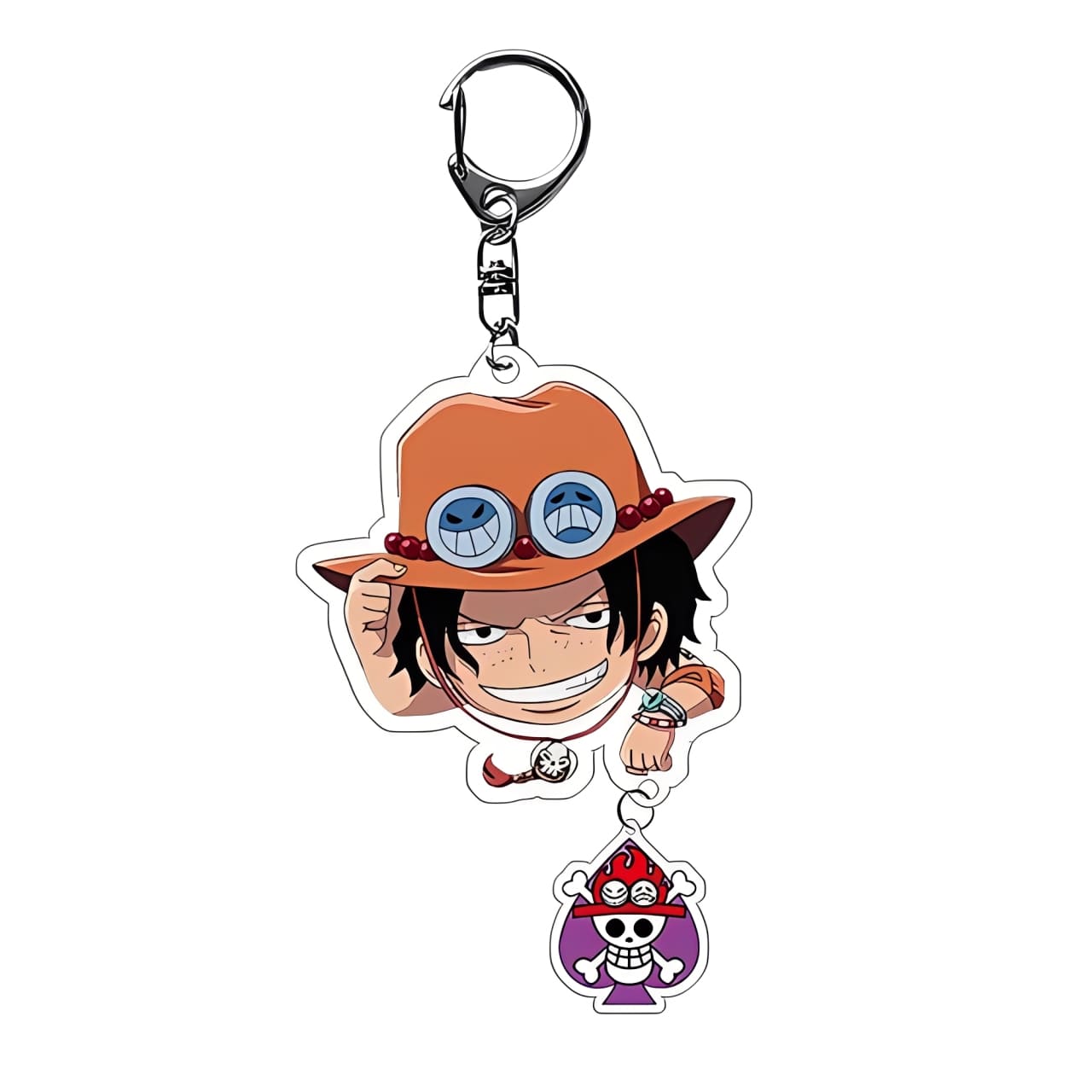 porte cles one piece jr portgas ace