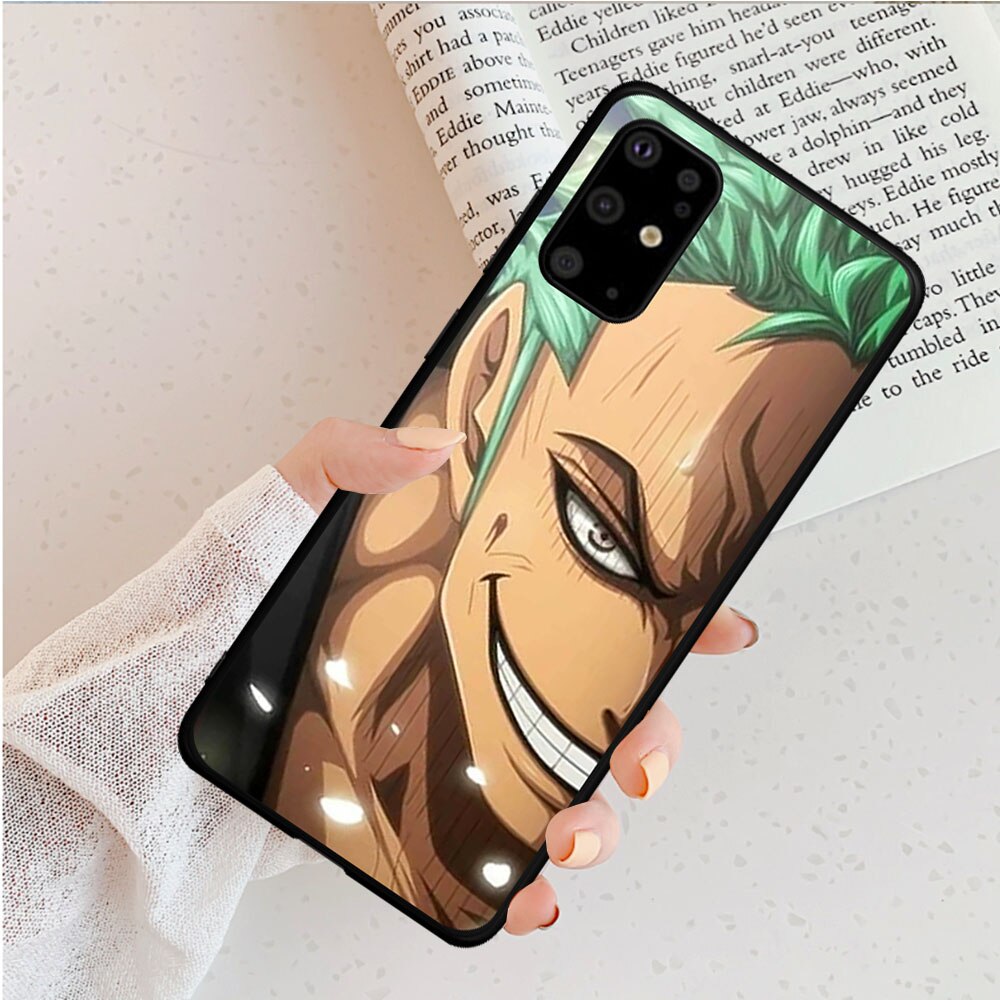 Mignon-une-pi-ce-Luffy-Roronoa-Zoro-noir-tui-de-t-l-phone-pour-Samsung-S6