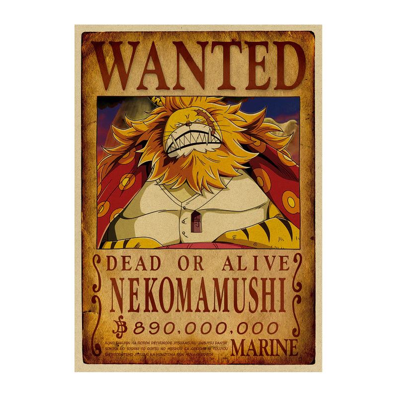 affiche wanted avis de recherche nekomamushi one piece