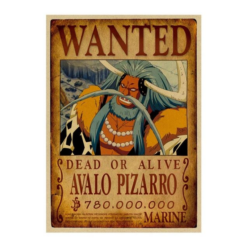 affiche wanted avis de recherche avalo pizarro one piece