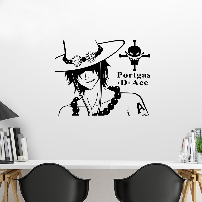 stickers mural ace face one piece 2