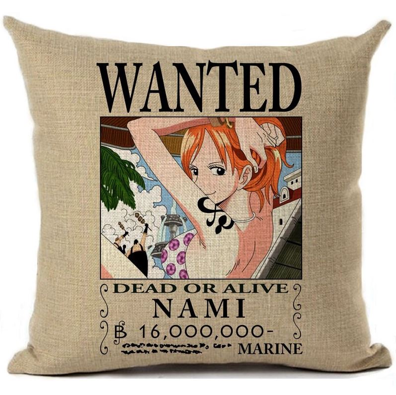 taie oreiller wanted one piece nami 1