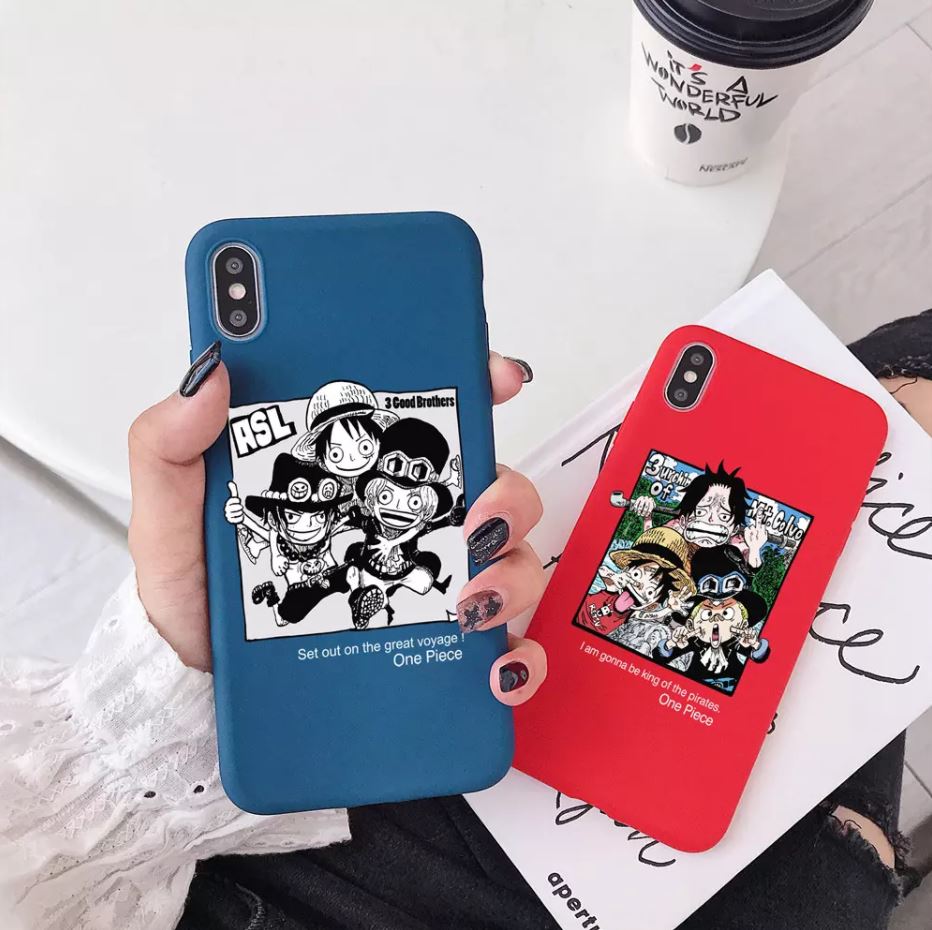 coque iphone one piece brothers luffy ace sabo 5